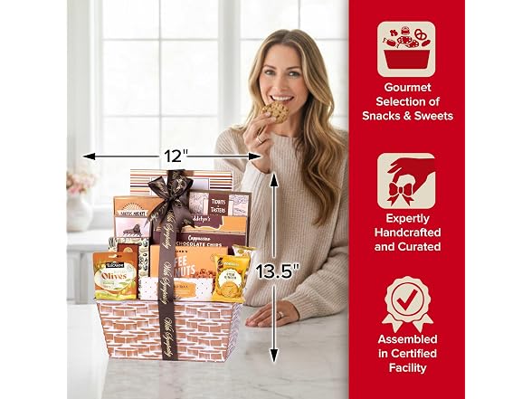 Broadway Basketeers Sympathy Food Gift Basket