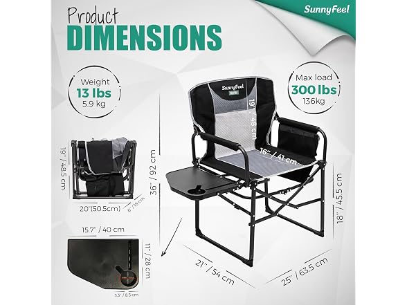 Vevor Oversized Directors Camping Chair