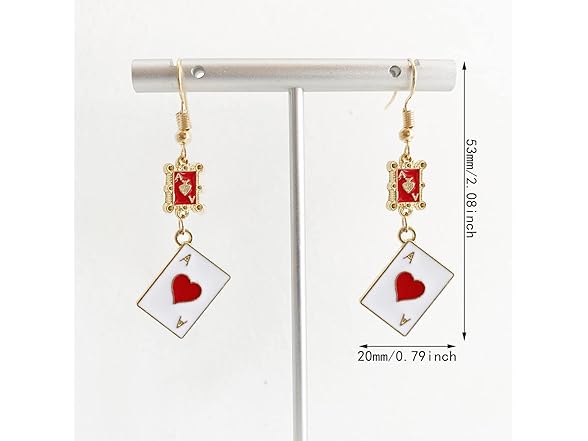 Unique Funny 18K Gold Plated Earrings