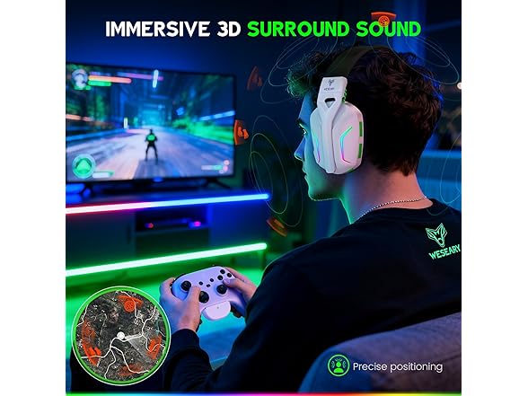 WESEARY Wireless Gaming Headset | XBox Series X|S | PC
