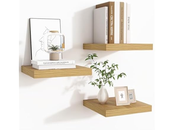Square floating shelves