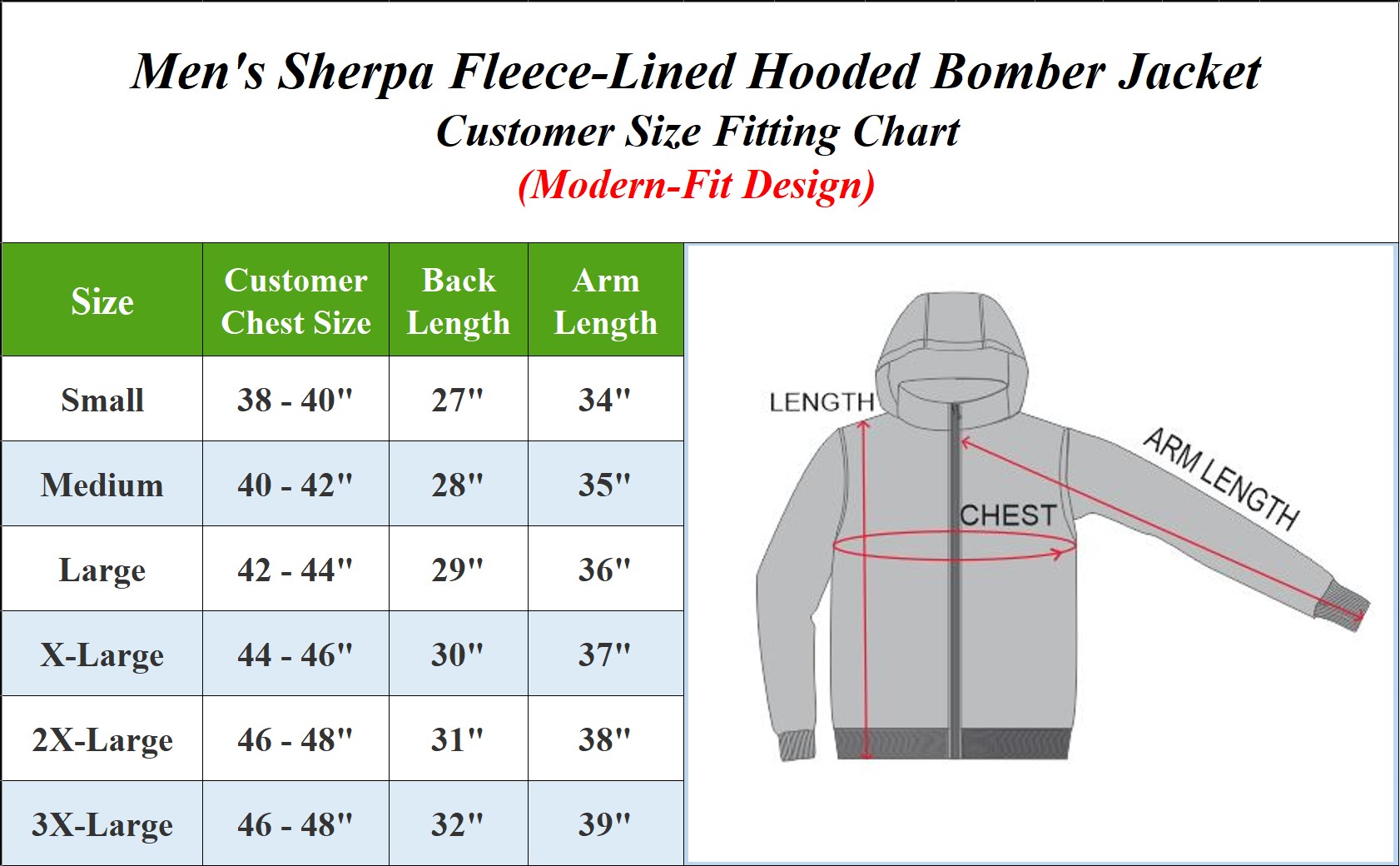 Mens Sherpa Lined Hooded Bomber Jacket - Gallery 12