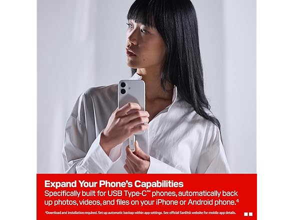 SanDisk 128GB Phone Drive with USB Type-C