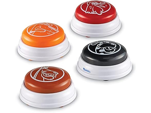 Learning Resources Barnyard Buzzers, Set of 4