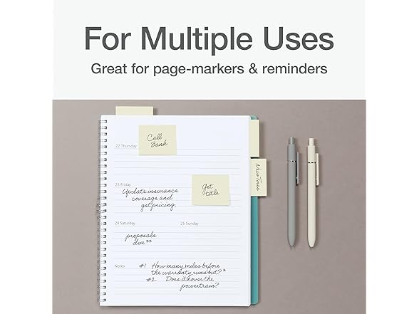 Redi-Tag Power Stick Notes, Mini Sticky Notepads