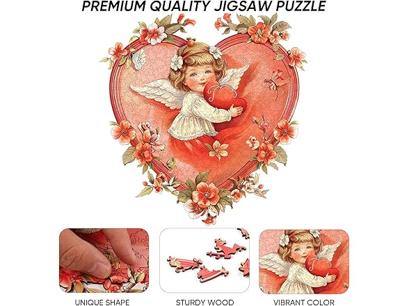 Qiuenisray Wooden Jigsaw Puzzle, Angel