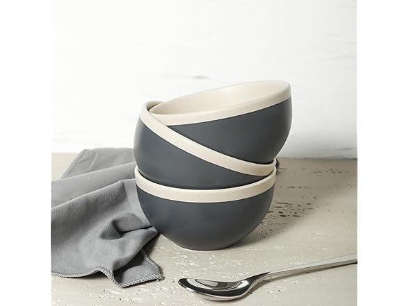 Stone Lain 16-Piece Dinnerware Set, Gray