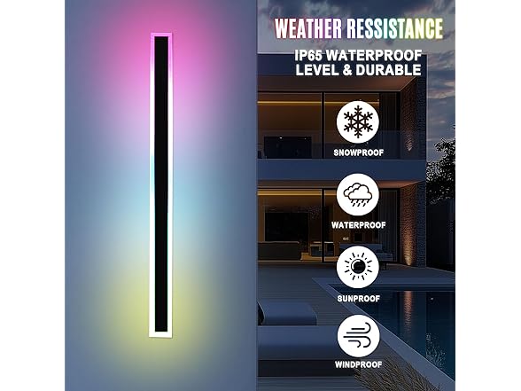 SLARY LED Wall Light 40in 2pk