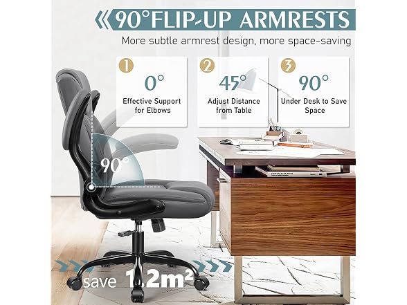 Brick Attic W0893 Leather Office Chair 2 (Open Box) - Gallery 4