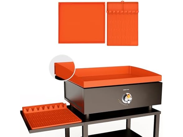 Full-Edge Blackstone Silicone Griddle Cover & Spatula Mat