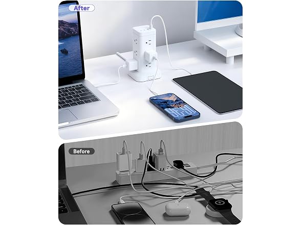 TAGZILO Tower Power Strip PD30W 12-Out