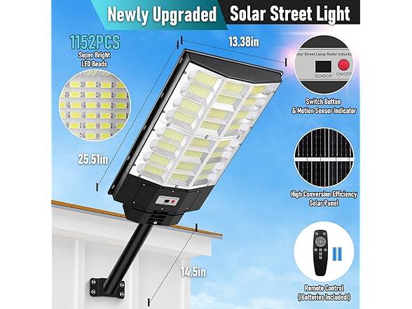 TOWPONICS 12000W Solar Street Lights