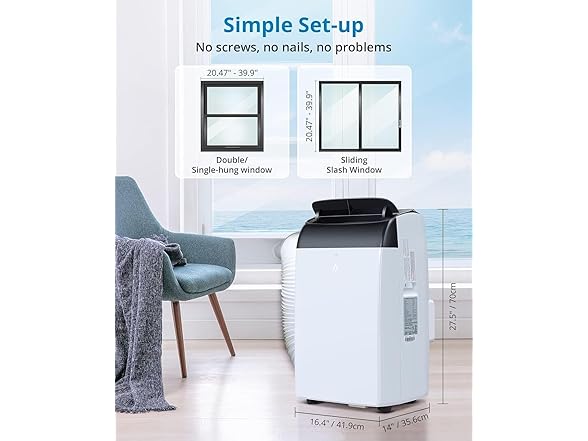 GAOMON 14000 BTU Portable Air Conditioners With Remote