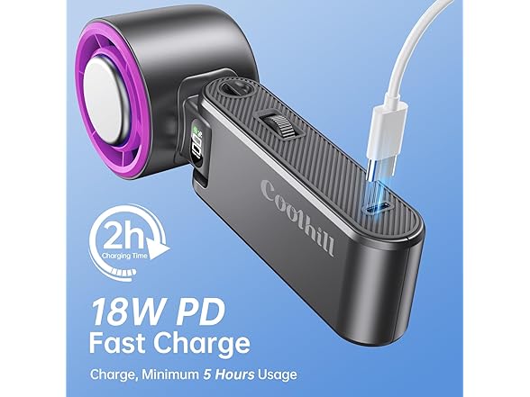 Handheld Portable fan with Turbo Cooling