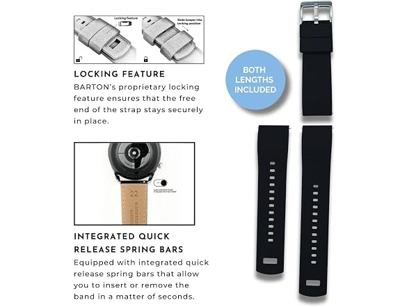 BARTON WATCH BANDS Quick Release Elite