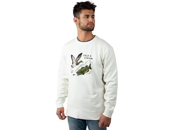 Field & Stream Men Backstrap Crew Sweatshirt