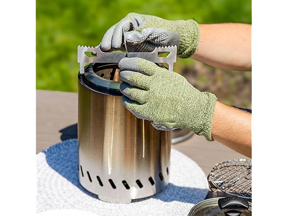 Sunnydaze Decor YK-3221 7in Fire Pit Kit Silver