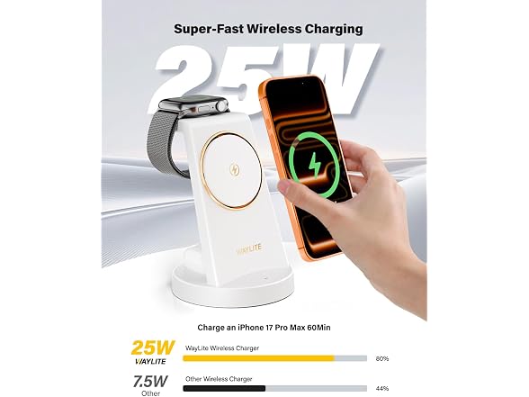 WayLite 3-in-1 iPhone Charging Station