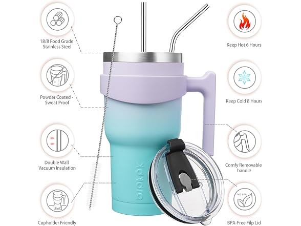 BJPKPK 30 oz Tumbler with Handle