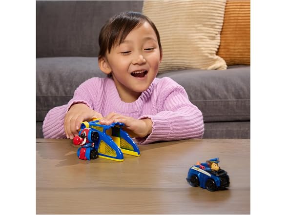 PAW Patrol Chase Pup Squad Launchers with Ryder Vehicle 2-Pack Toy Vehicles