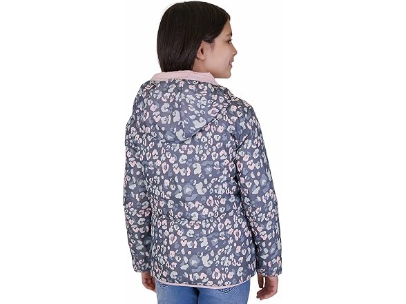 Eddie Bauer Girls (L) Reversible Hooded Jacket