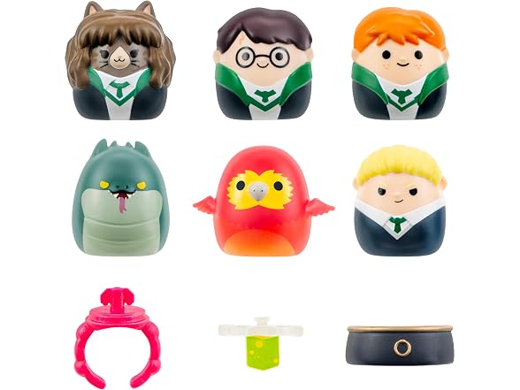 Squish-a-longs “Harry Potter” Mini-Squish + Accessory 6-Pack