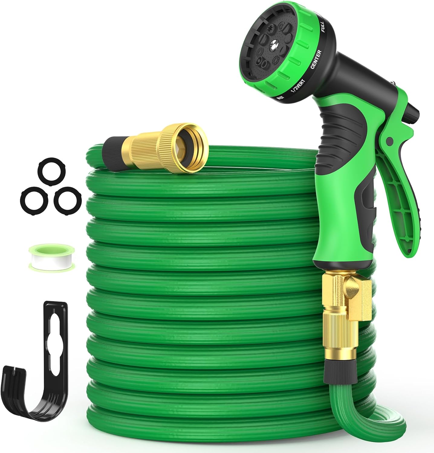 25FT  Expandable Garden Hose- Green - Gallery 2