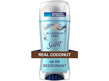 $3.99, Was $6.99, 42% Off! Secret Aluminum Free Deodorant, Coconut, 2.4 oz dealfomo