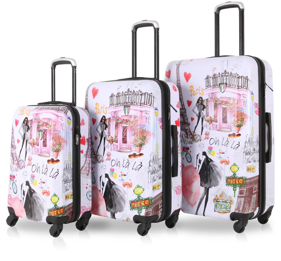 TUCCI Italy Paris Love Art 3PC Luggage - Gallery 4