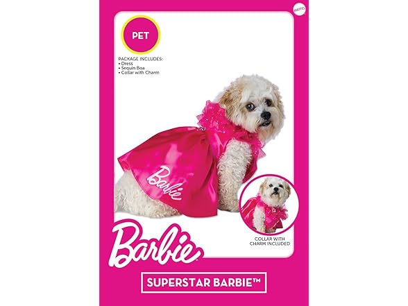 California Costumes Barbie Superstar Dog Costume