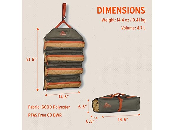 Kelty Chef Roll Kitchen Basics Organization Kit