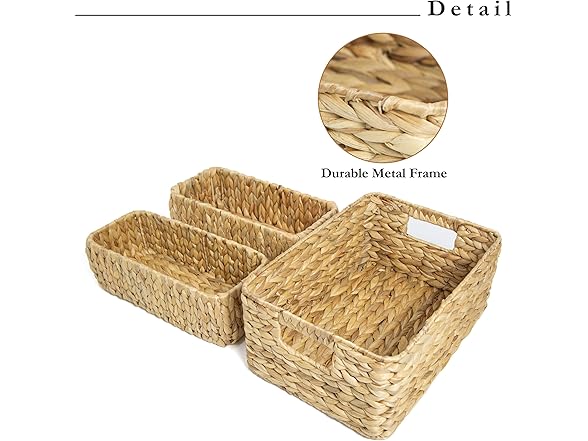 HOMESTEAD Water Hyacinth Storage Baskets