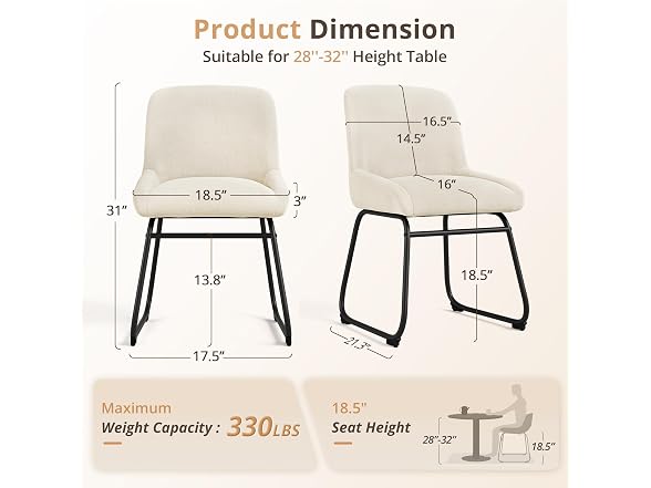 LUE BONA NS50160059 Kitchen Chairs
