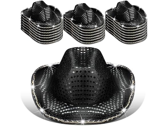 20 Pack Flashing Lights Cowboy Hat