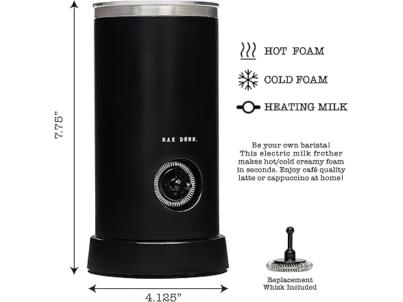 Rae Dunn Electric Milk Frother Steamer