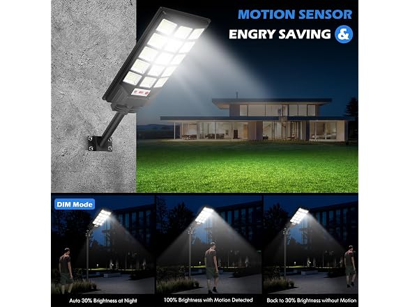 Brightever 8500K Solar Street Lights Outdoor - Gallery 4