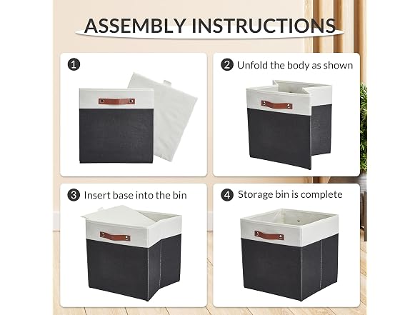 PrecisionAuto 13x13 Storage Cube Bins Set of 6