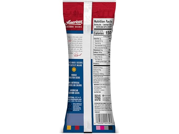 12PK DAVID Sunflower Seeds, Original Flavor
