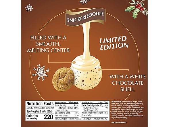 Lindt Lindor Snickerdoodle White Truffle