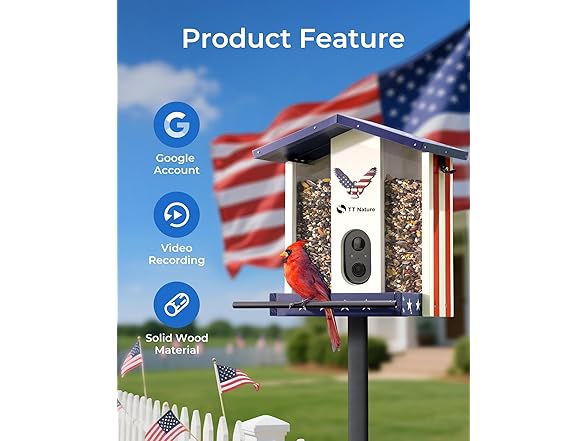 TT Nature Solar Bird Feeder Camera