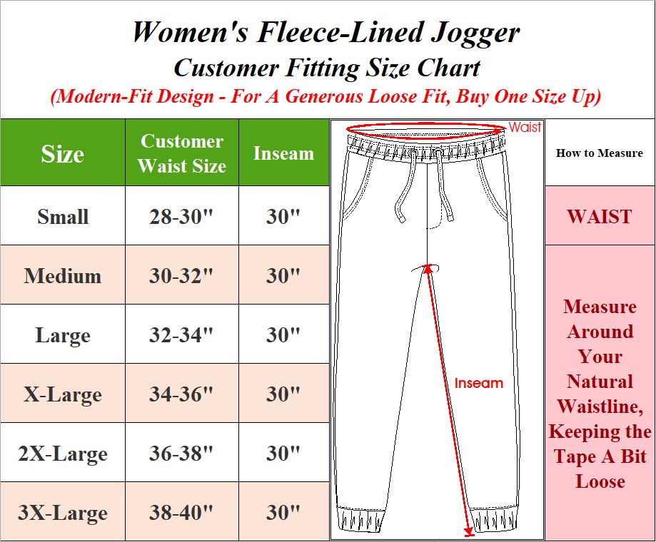 3Pk Asst Womens Fleece-Lined Jogger Pants - Gallery 10