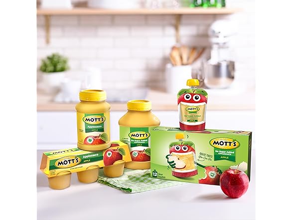 20PK Mott's No Sugar Added Applesauce 3 Flavor Variety