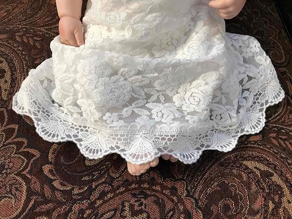 Cutiego (6 MOS) Baby Girl Baptism Dress Dress