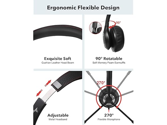 USB Headset with Microphone