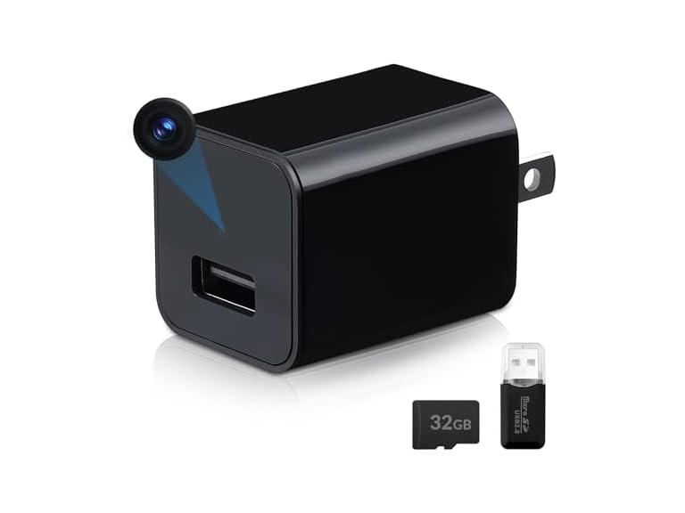 HD 1080P Nanny Cam Wall Outlet Charger