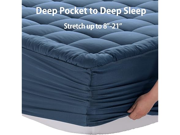 EASELAND Twin XL Mattress Pad Pillow Topper