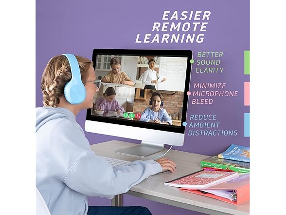 (5 PACK) Sonitum Kids 3.5mm Wired Headphones