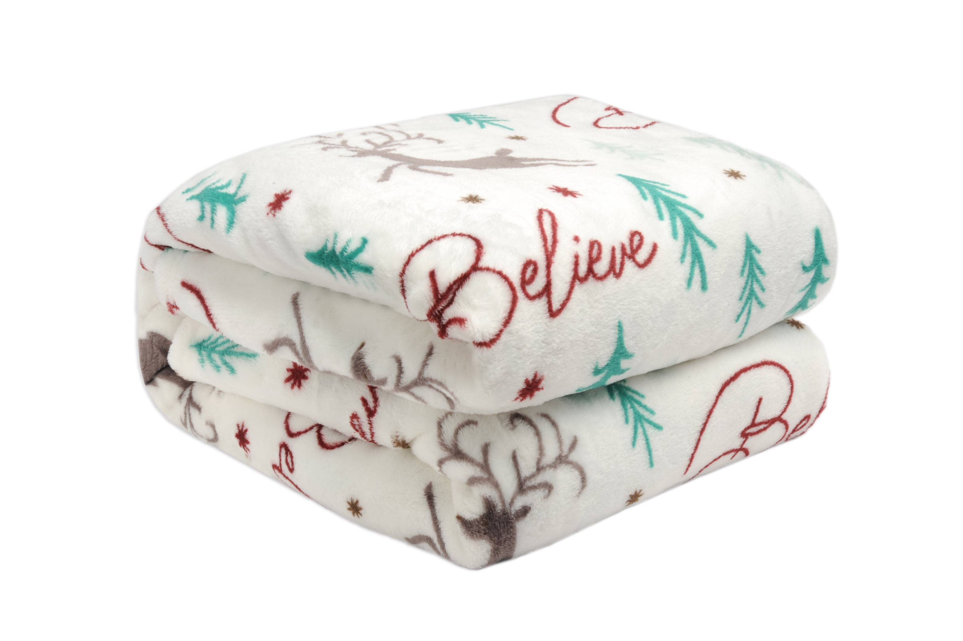 Holiday Plush Flannel Throw Blanket - Gallery 18