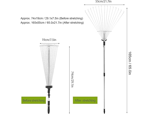 Pilipane AAP-Tool-139 Garden Leaf Rake