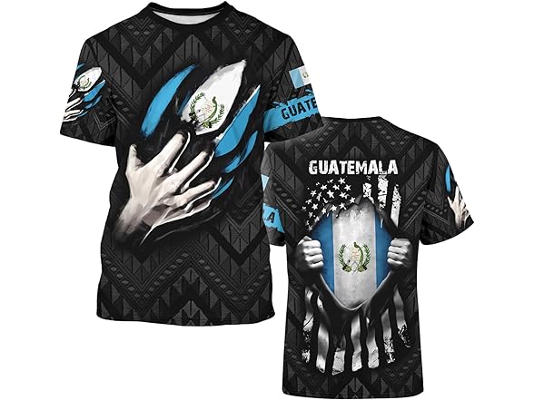 BJU Guatemala Flag T-Shirt Flag Badge